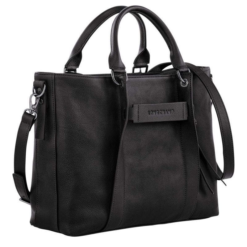 Black Longchamp Longchamp 3D L Women's Handbags